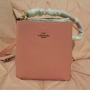 Coach bubblegum pink bucket bag